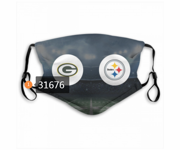 2020 NFL Pittsburgh Steelers 26043 Dust mask with filter->nfl dust mask->Sports Accessory